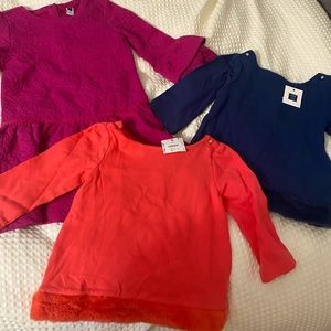 Janie and Jack Holiday Bundle - all size 6 - two tops are NWT